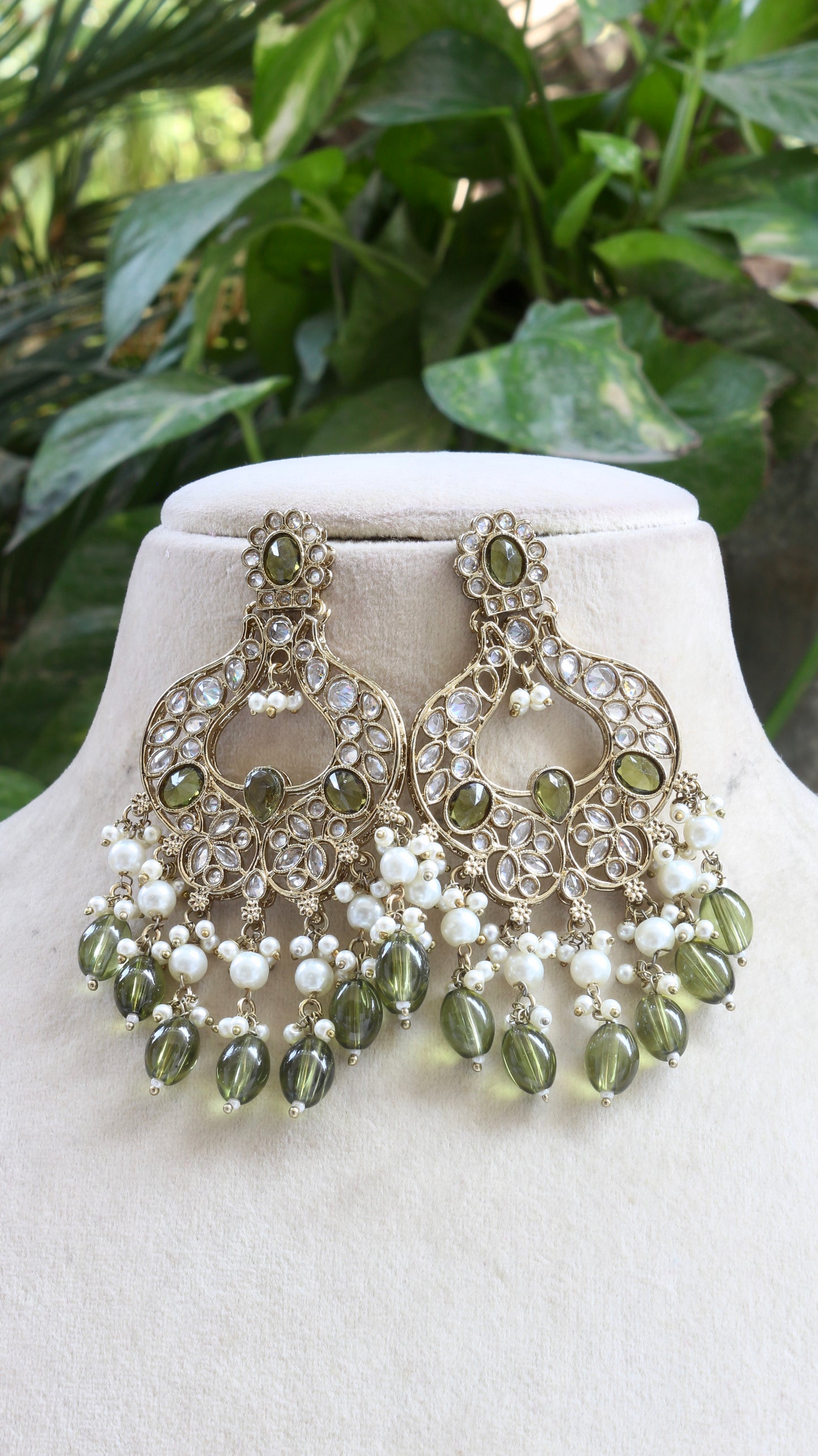 Mehendi Green Maya Antique Jewellery Set
