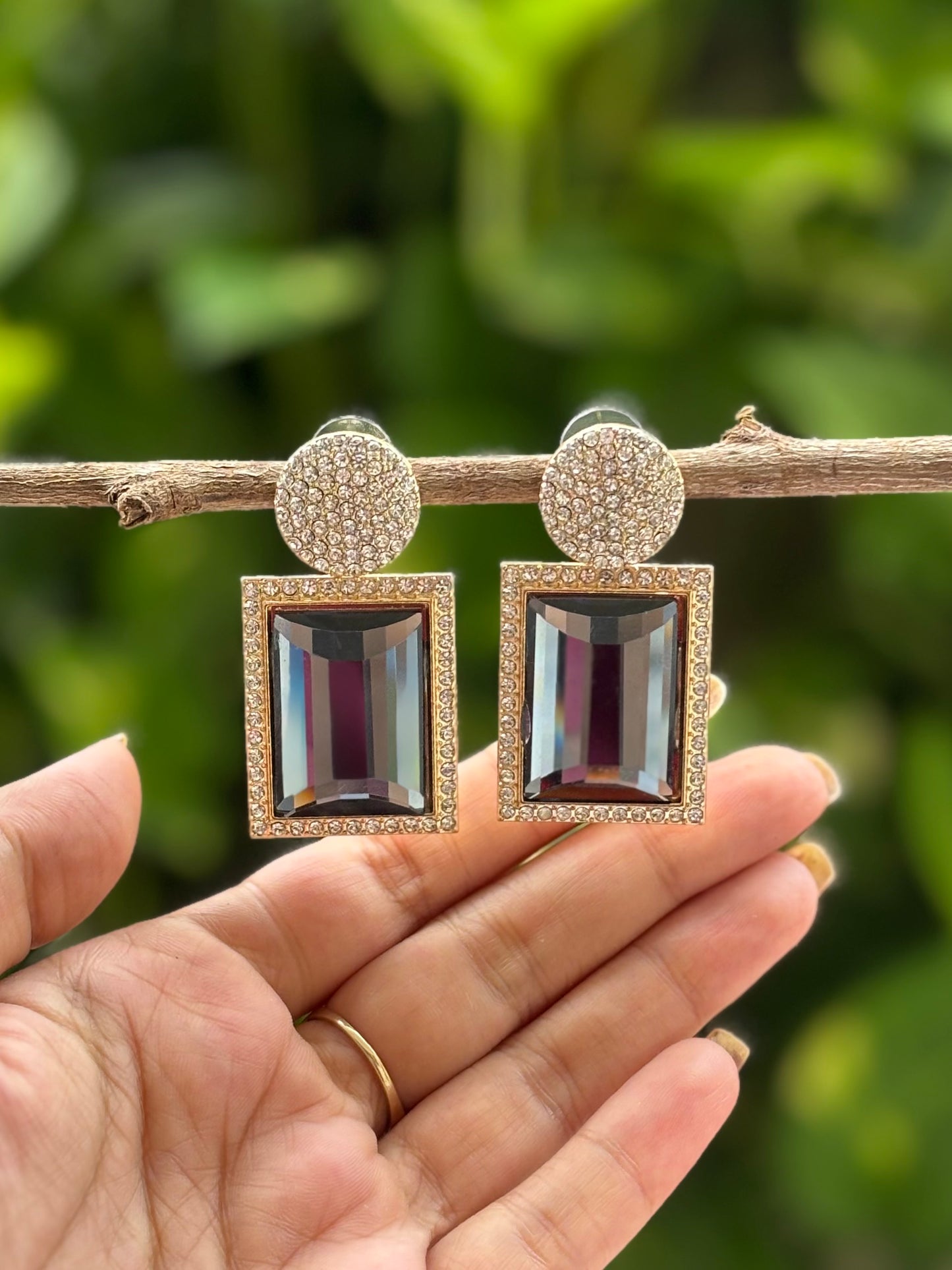 Grey Charvi Earings