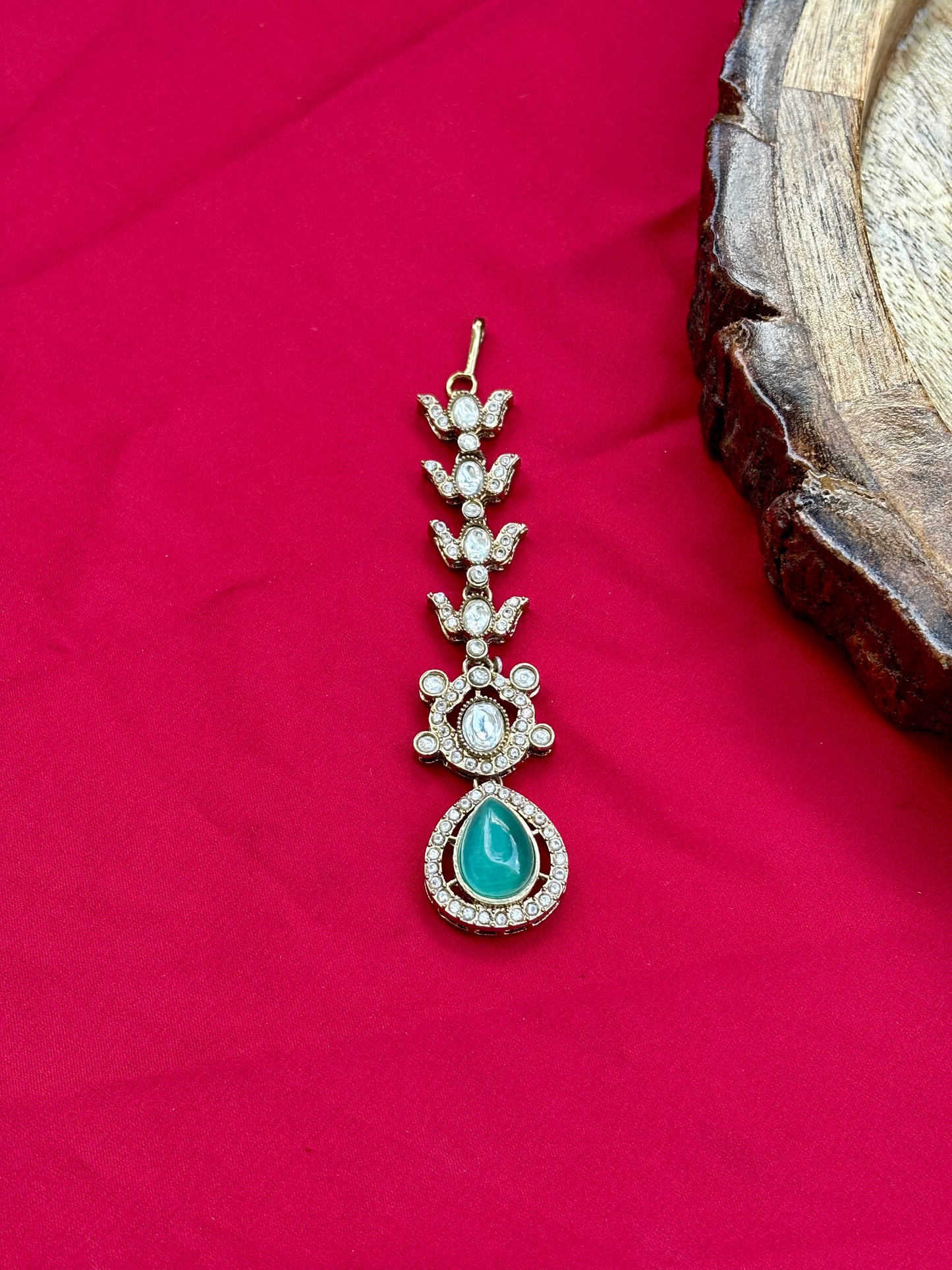 Turquoise Elara Kundan Bridal Jewellery Set