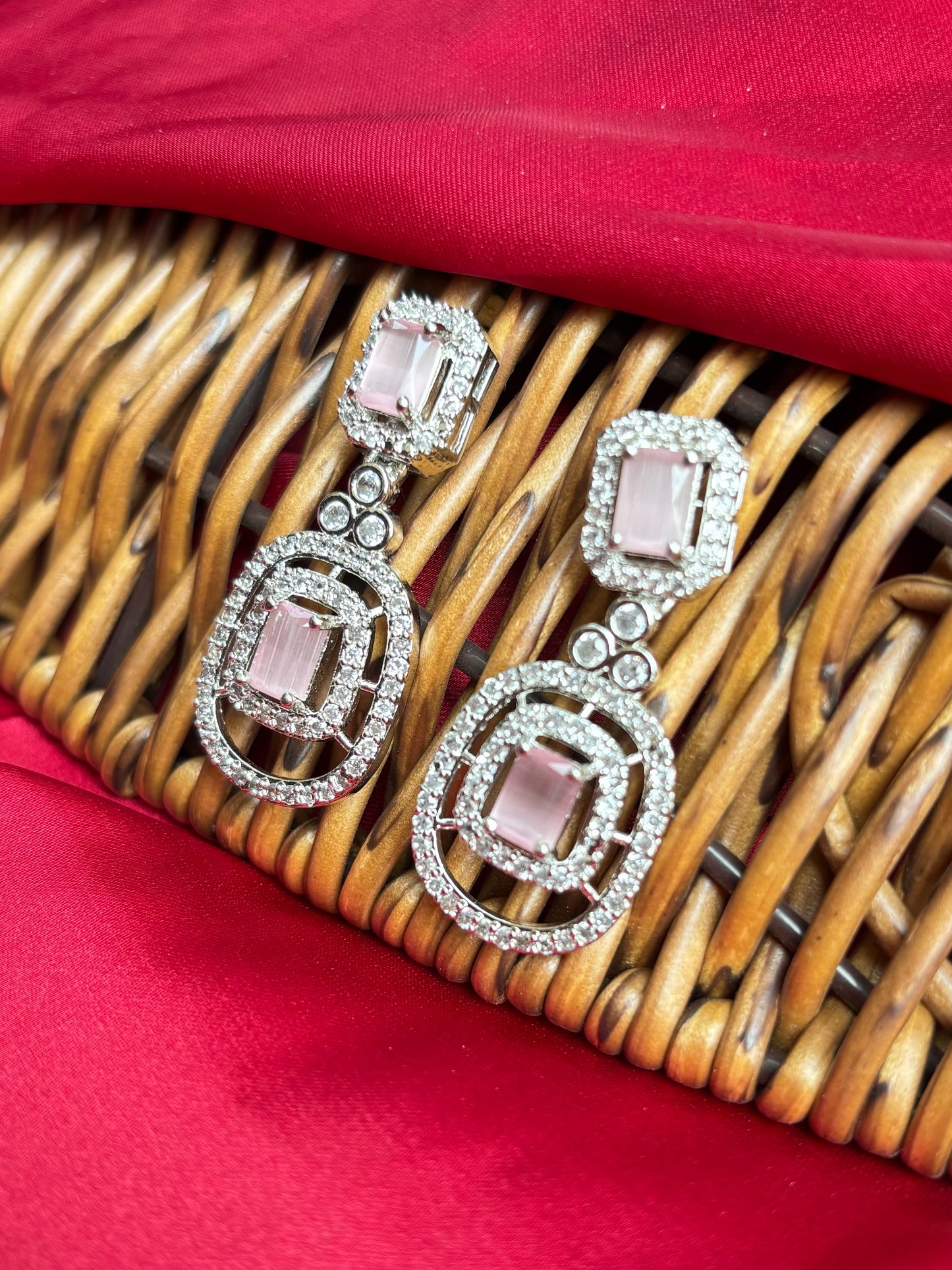 Pink Aabha Zirconia Necklace