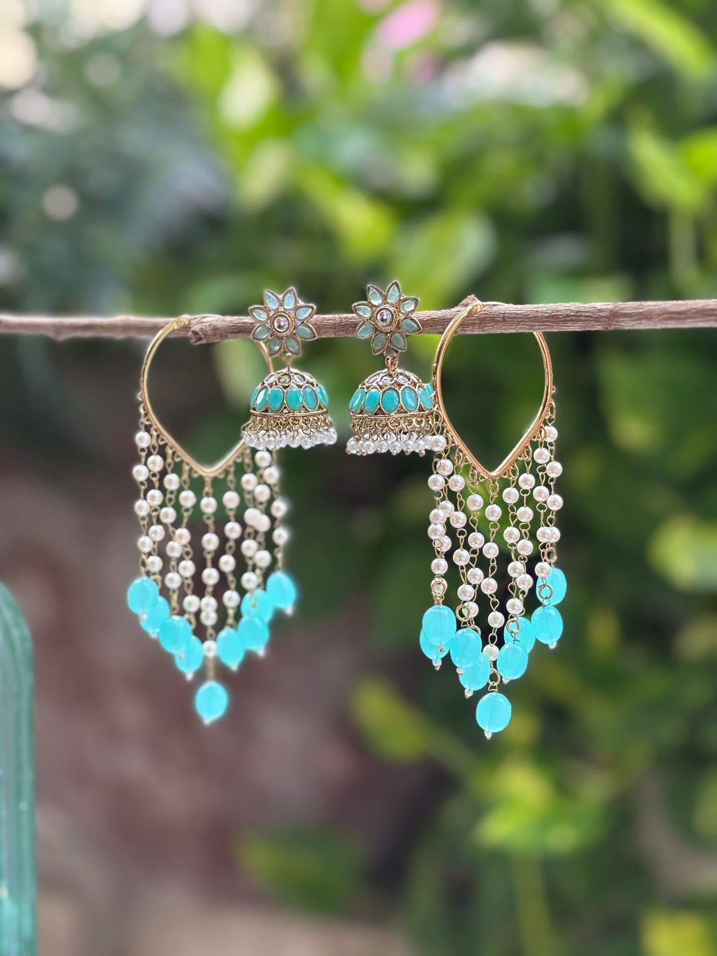 Turquoise 3 in 1 Earrings Set