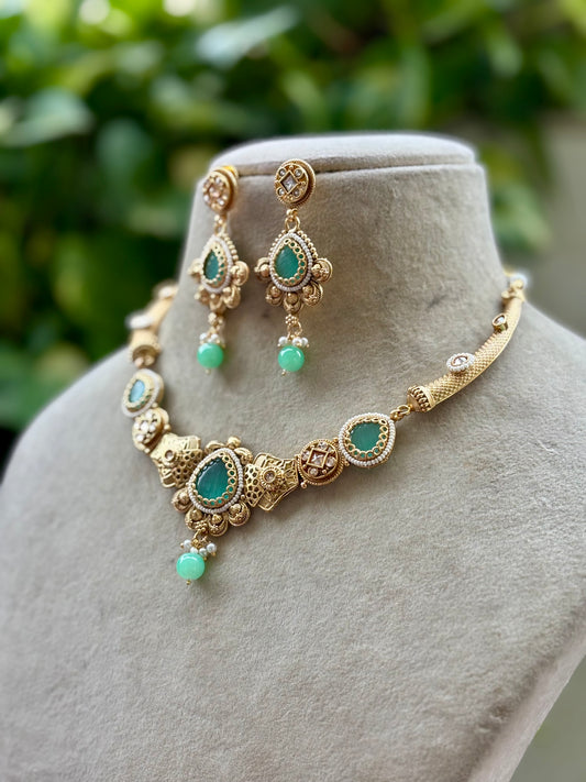 Mint Madhvi Heritage Jewellery Set