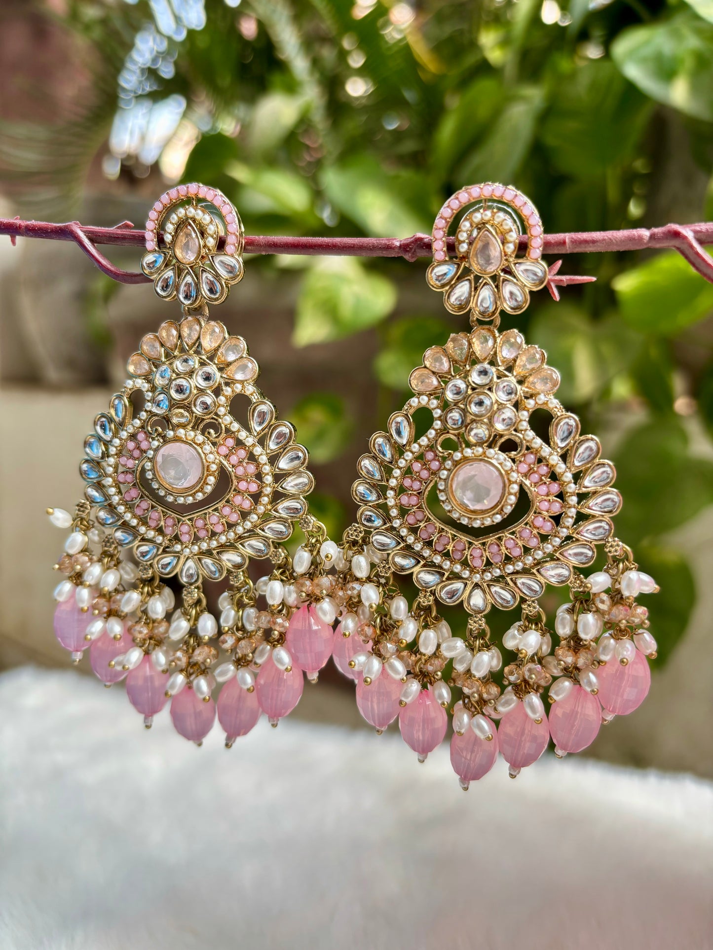 Pink Zara Chandbalis