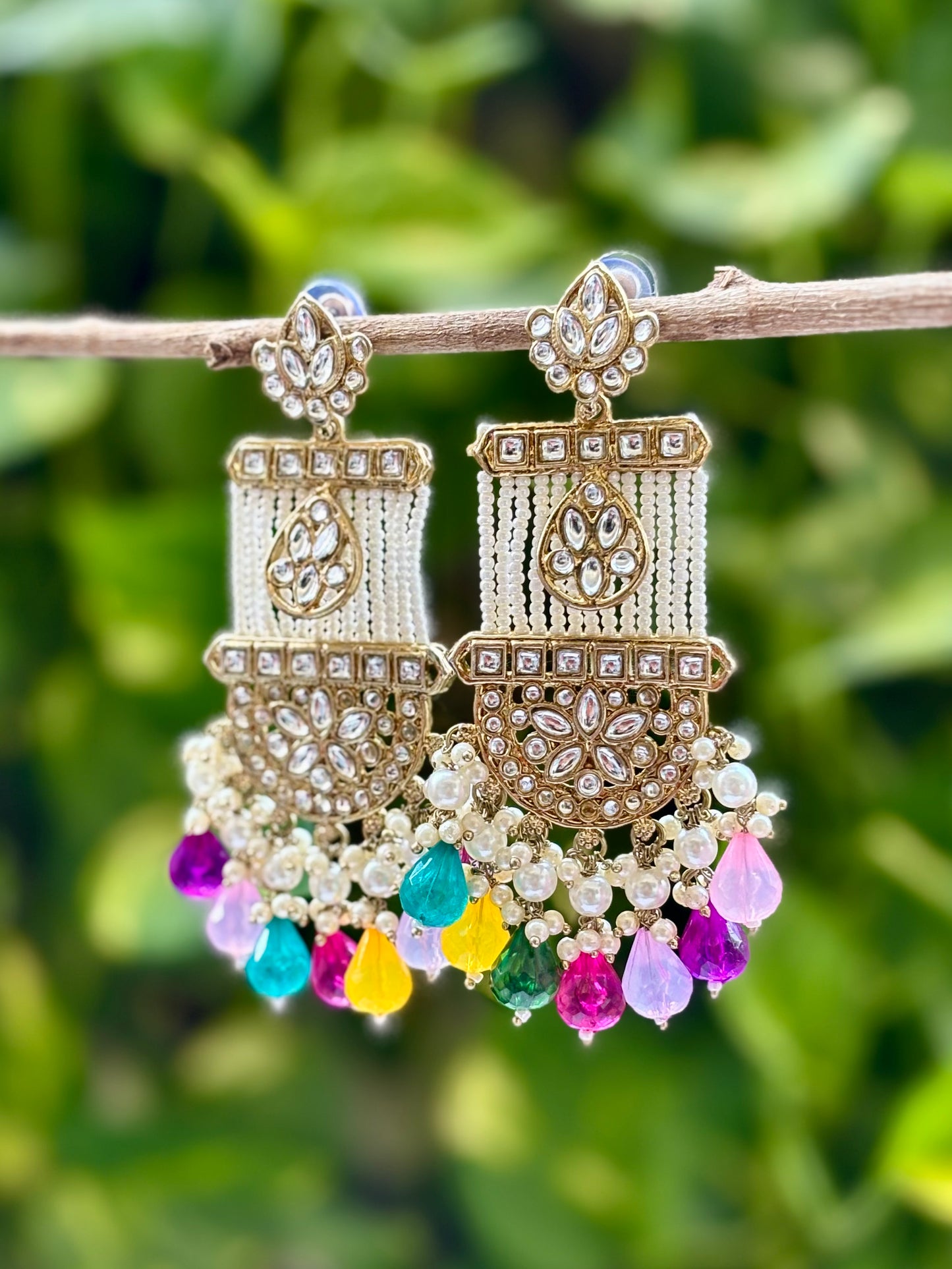 Antique Multi Lyra Danglers