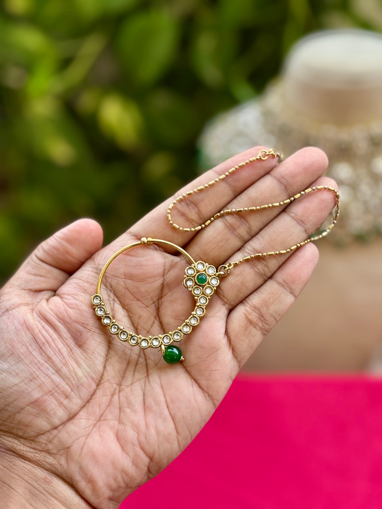 Green Myra Kundan Bridal Jewellery Set