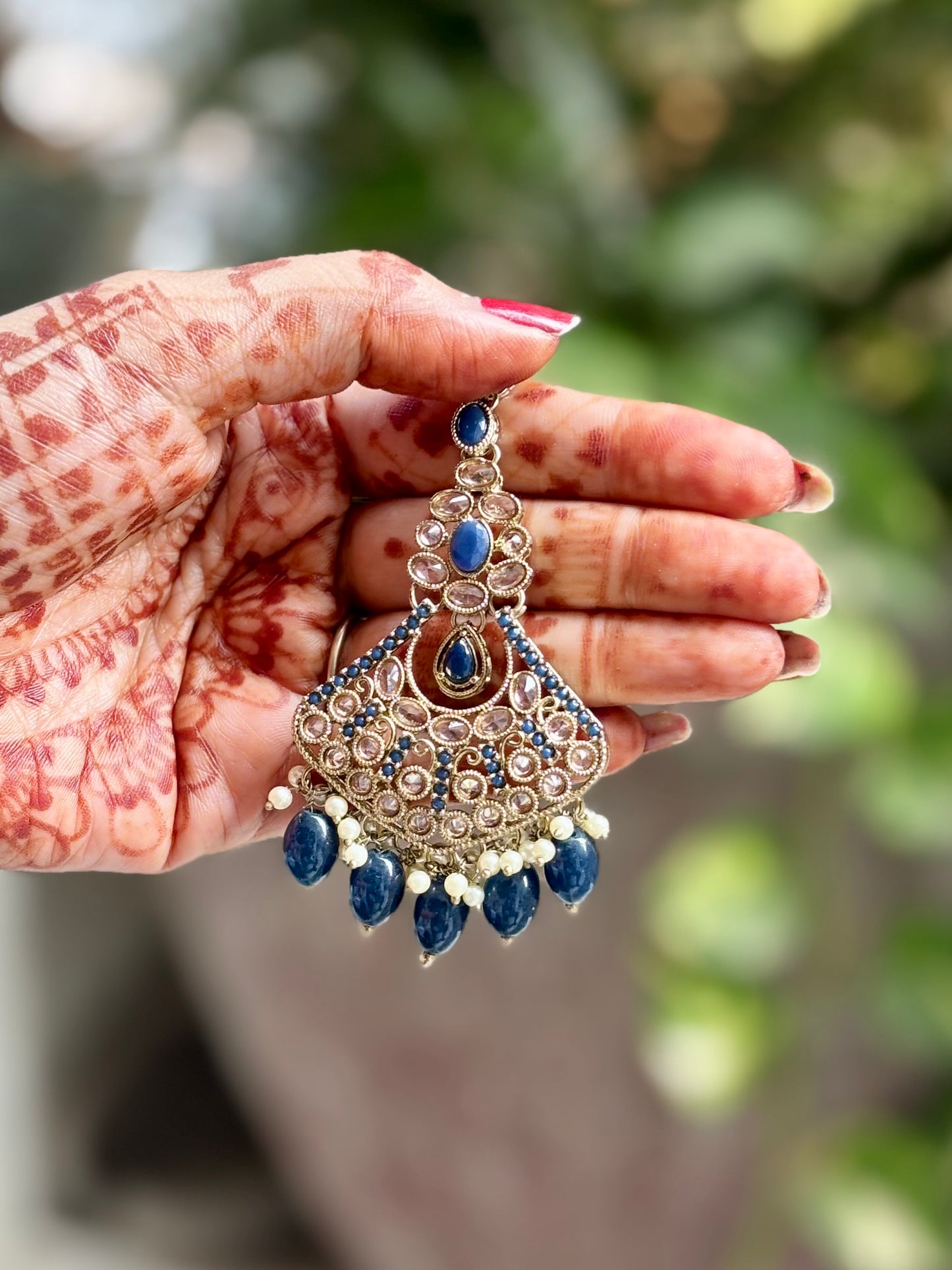 Antique Blue Sonyi Jewellery Set