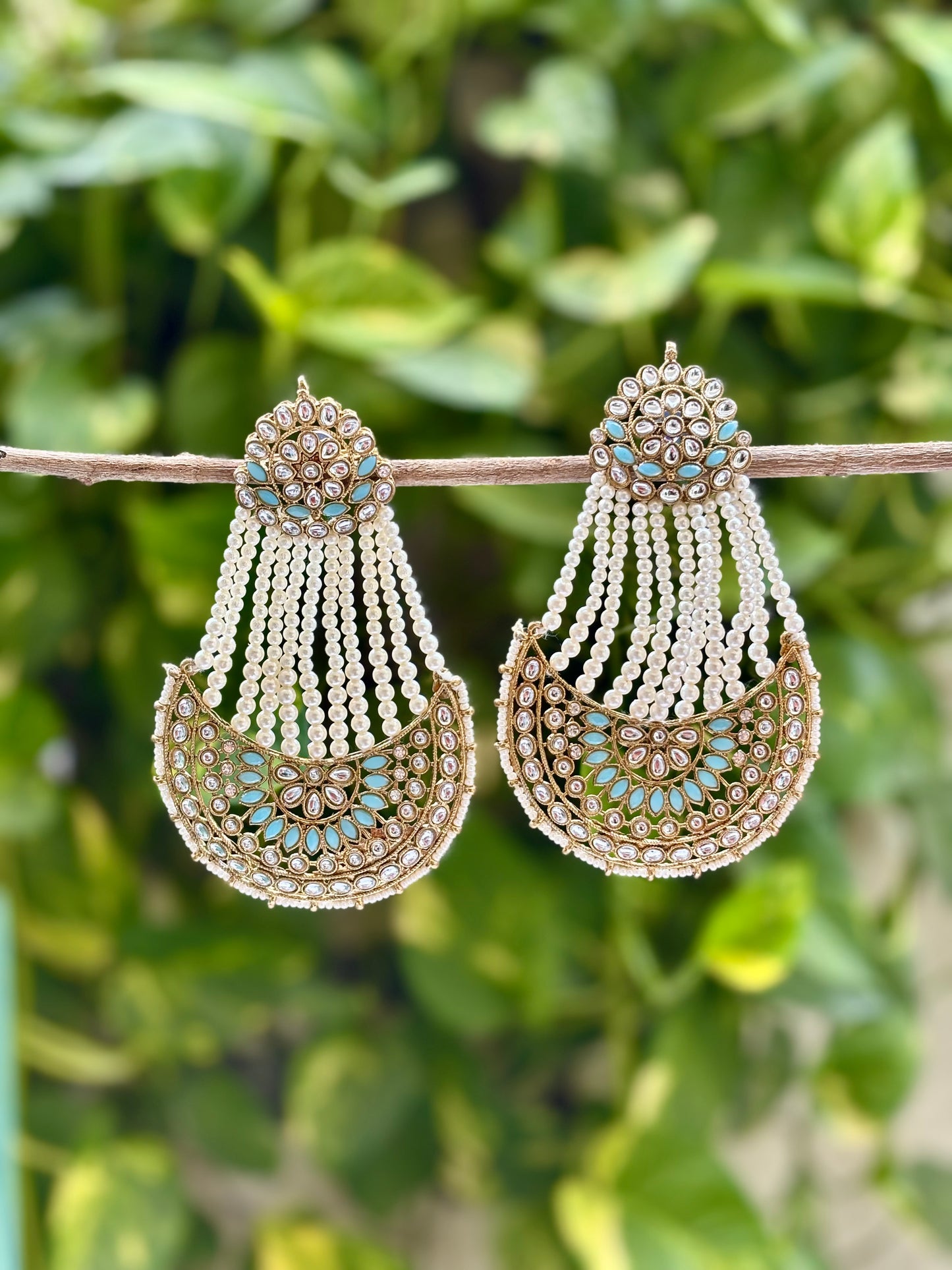 Antique Sky blue Maya Danglers