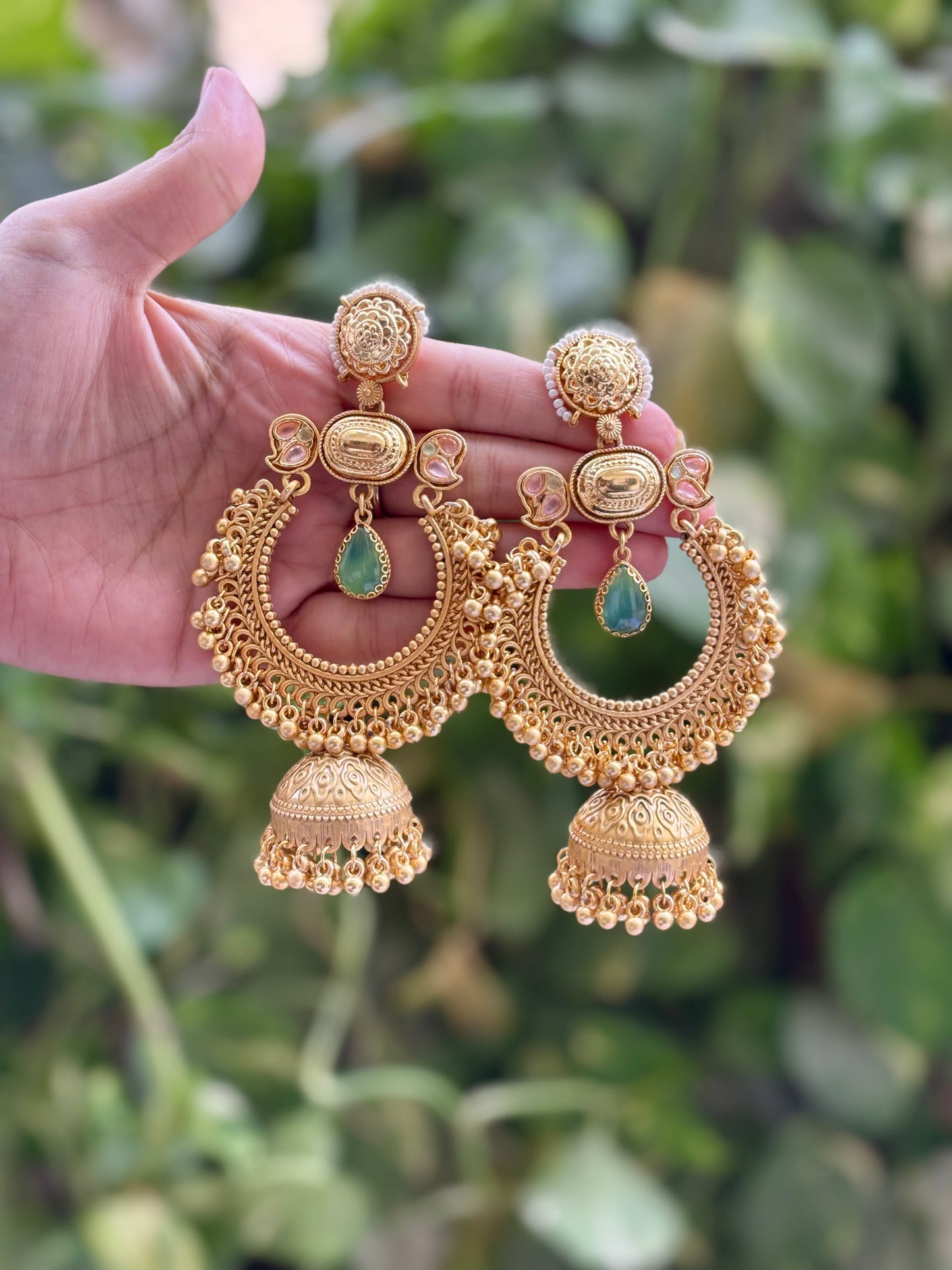 Turquoise Aasma Kashmiri Earrings