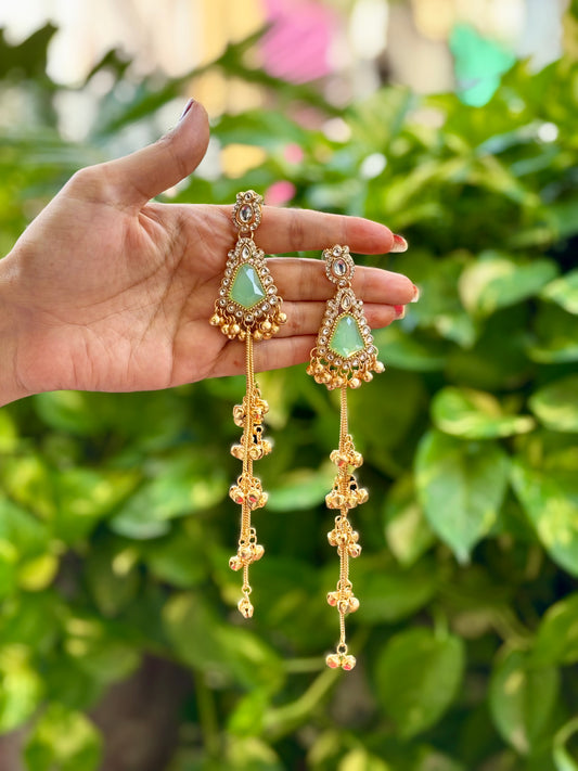 Mint Ayla Kashmiri Earrings