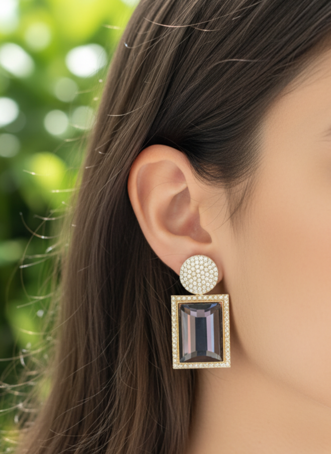 Grey Charvi Earings