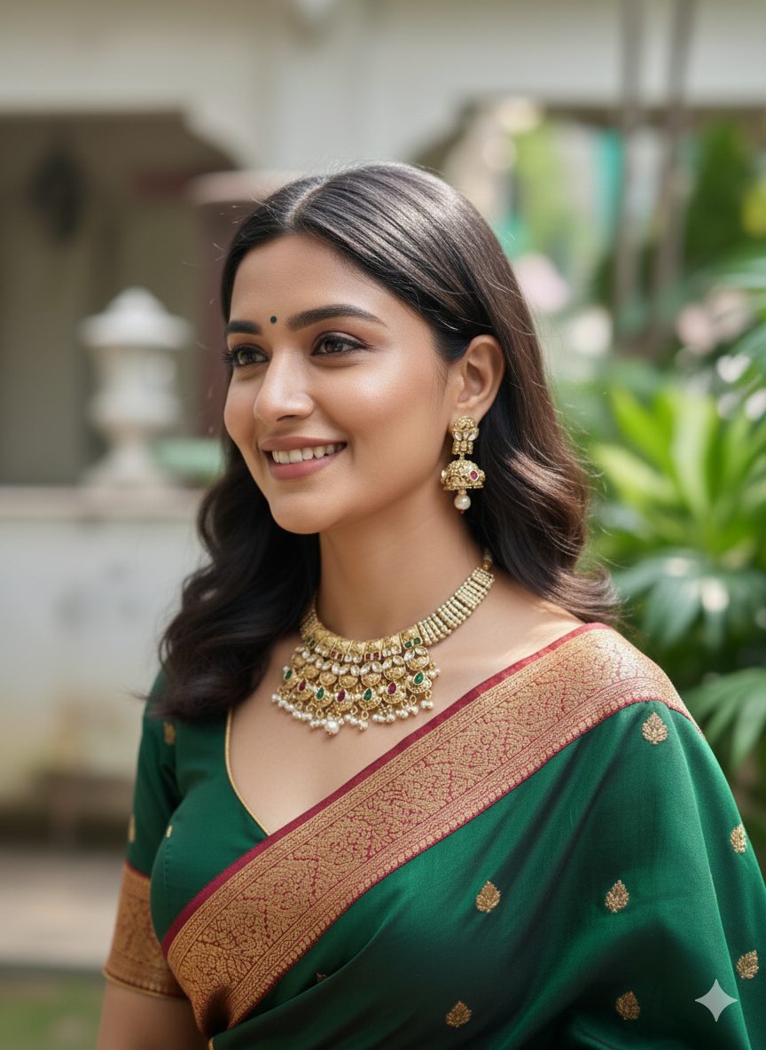 Multicolour Sia Kundan Jewellery Set
