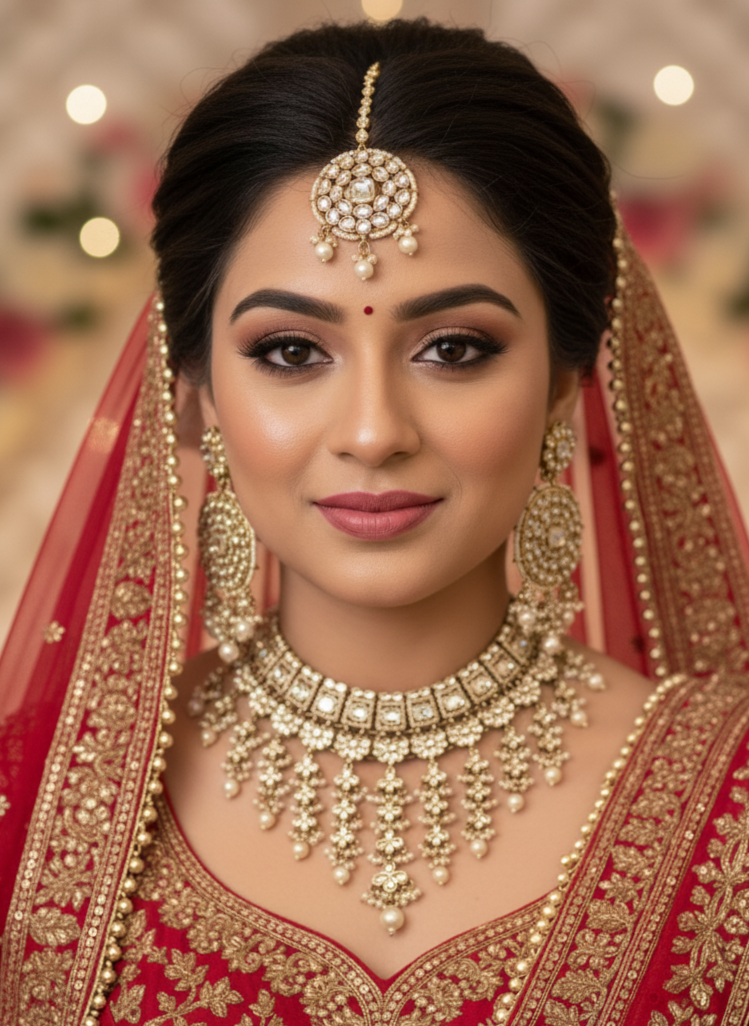 Ivory Zayana Kundan Bridal Jewellery Set