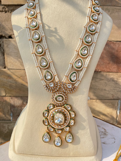 Ivory Rohini Kundan Bridal Jewellery Set