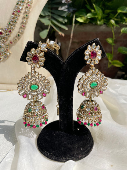 Multicolour Nisha Complete Bridal Jewellery Set