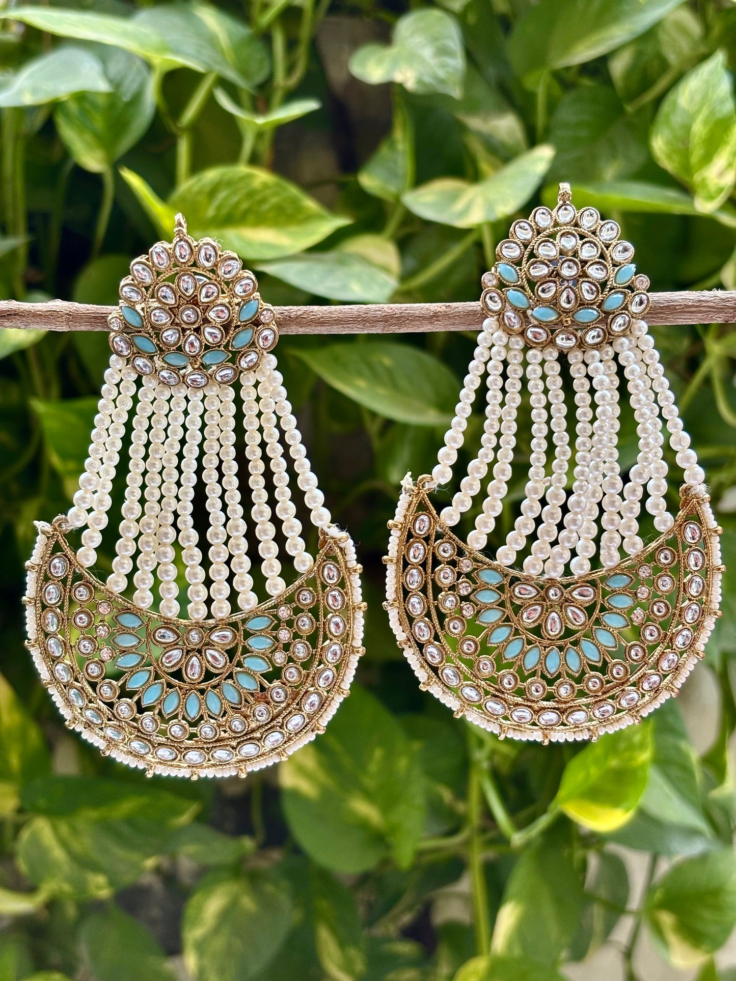 Antique Sky blue Maya Danglers