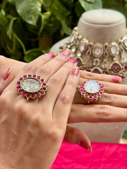 Ruby Naina Kundan Bridal Jewellery Set