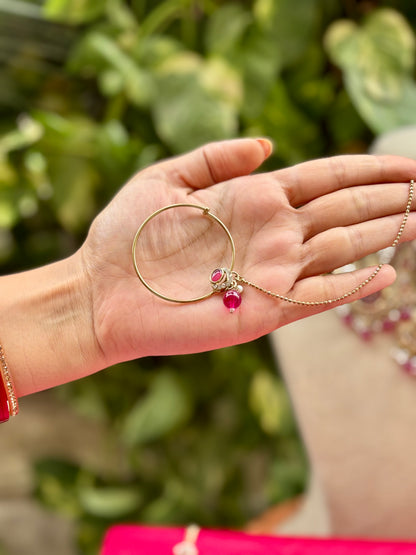 Ruby Naina Kundan Bridal Jewellery Set