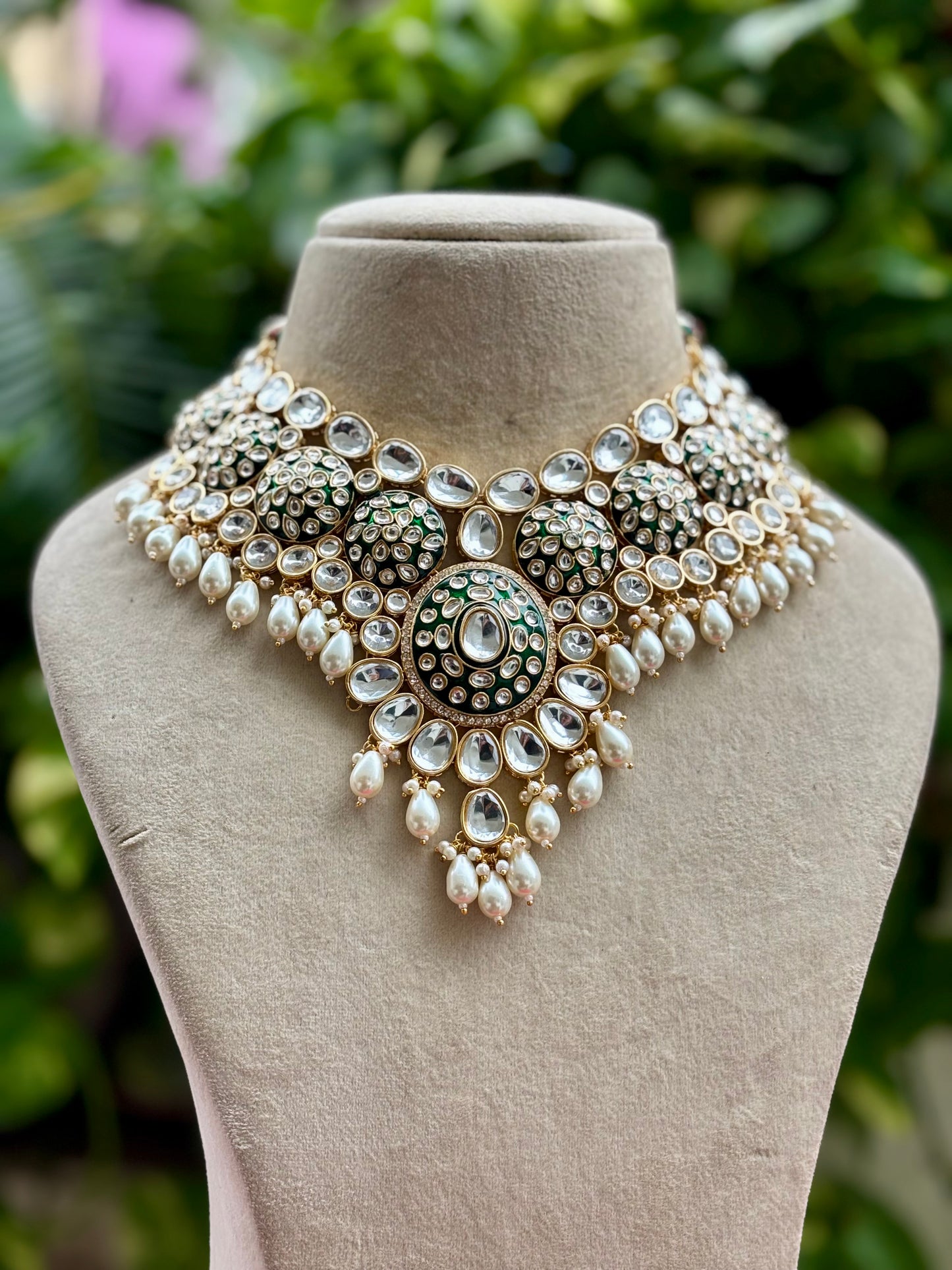 Ivory Samaya Kundan Bridal Jewellery Set
