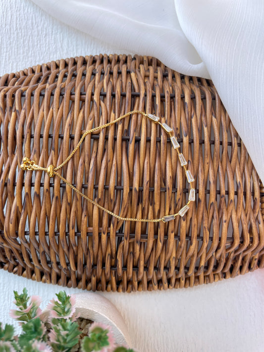 Golden Shalli Zirconia Bracelet
