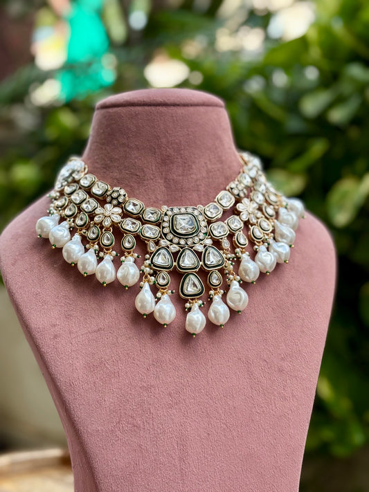 Ivory Pearl Kundan Jewellery Set