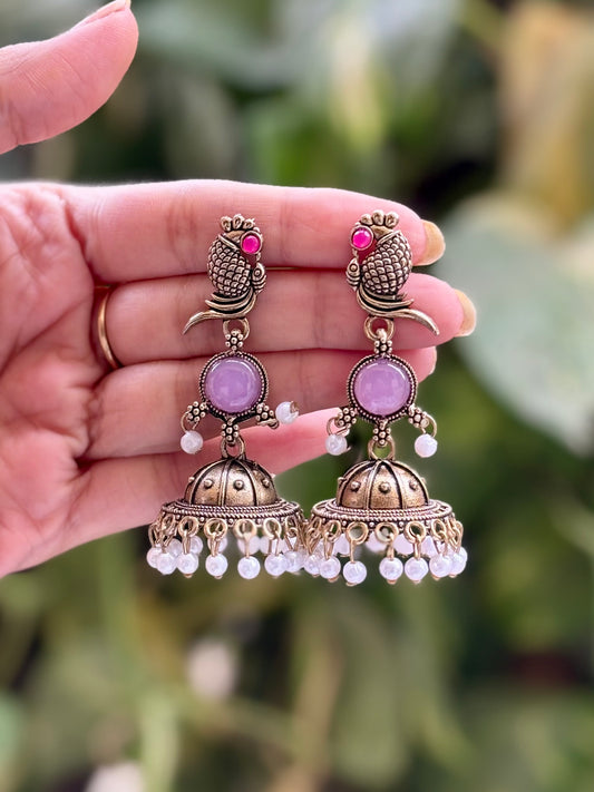 Antique Purple Sakshi Jhumki