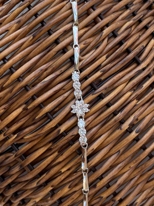 Silver Shalu Zirconia Bracelet