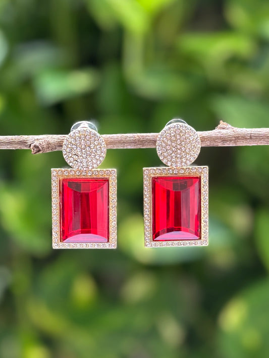 Maroon Charvi Earings