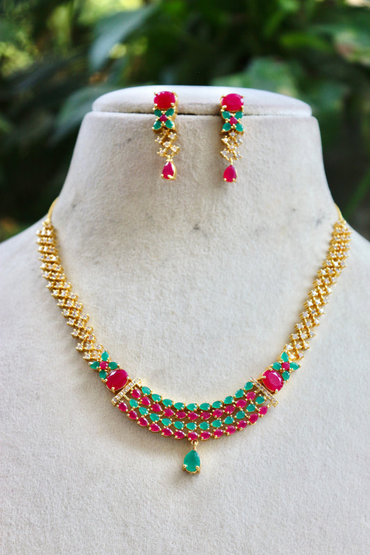 Multicolor Adipika Jewellery Set