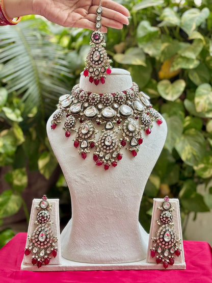 Antique Naima Kundan Bridal Jewellery Set