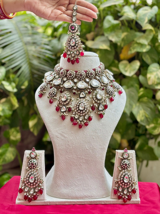 Antique Naima Kundan Bridal Jewellery Set