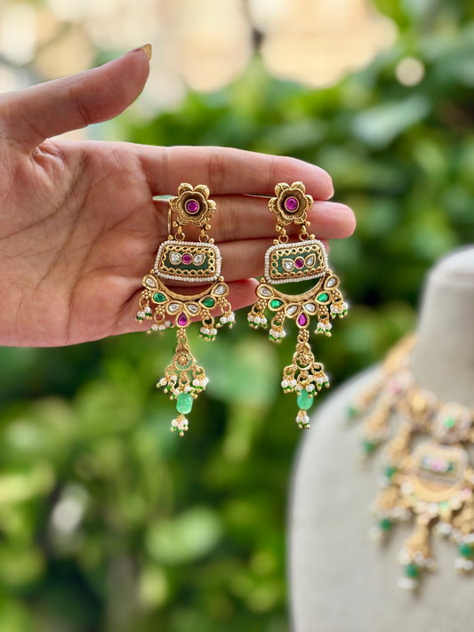Multicolour Kayra Heritage Jewellery Set