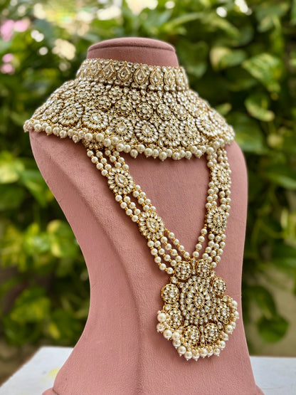 Ivory Naira Kundan Bridal Jewellery Set