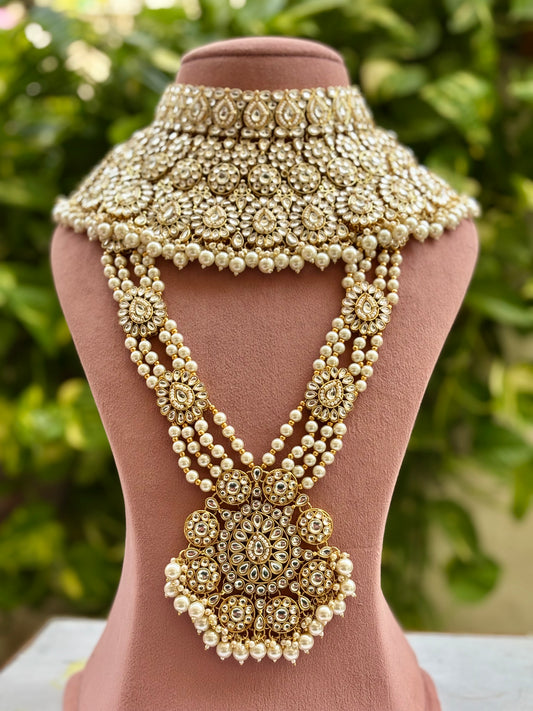 Ivory Naira Kundan Bridal Jewellery Set