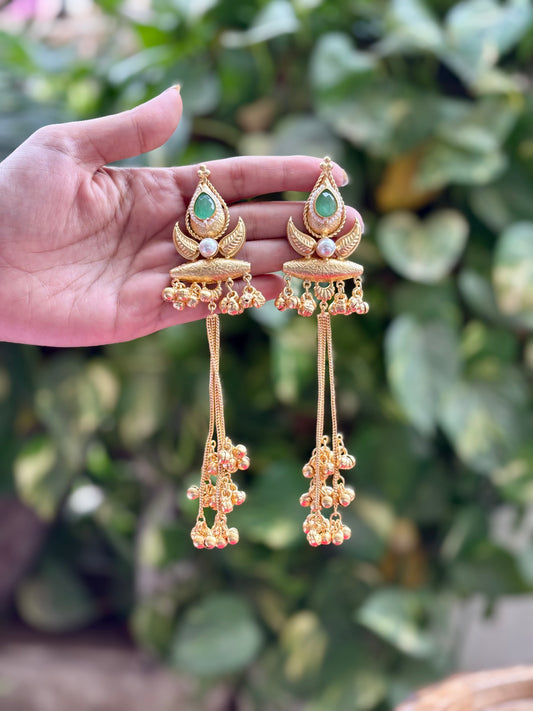Mint Yara Kashmiri Earrings