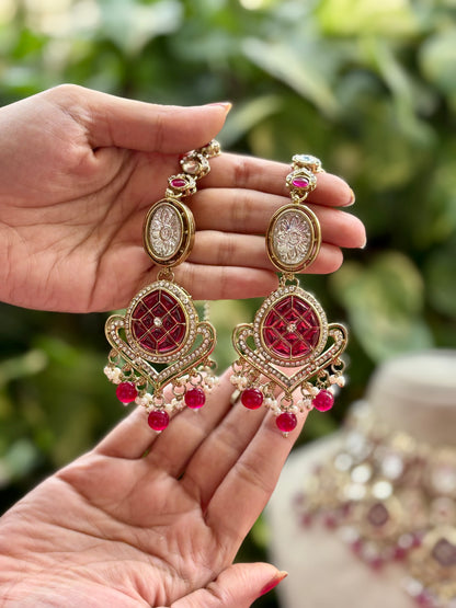 Ruby Naina Kundan Bridal Jewellery Set