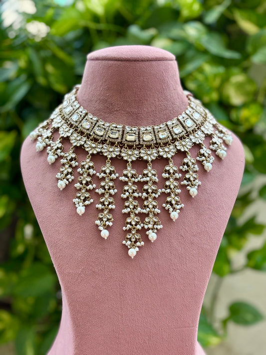 Ivory Zayana Kundan Bridal Jewellery Set