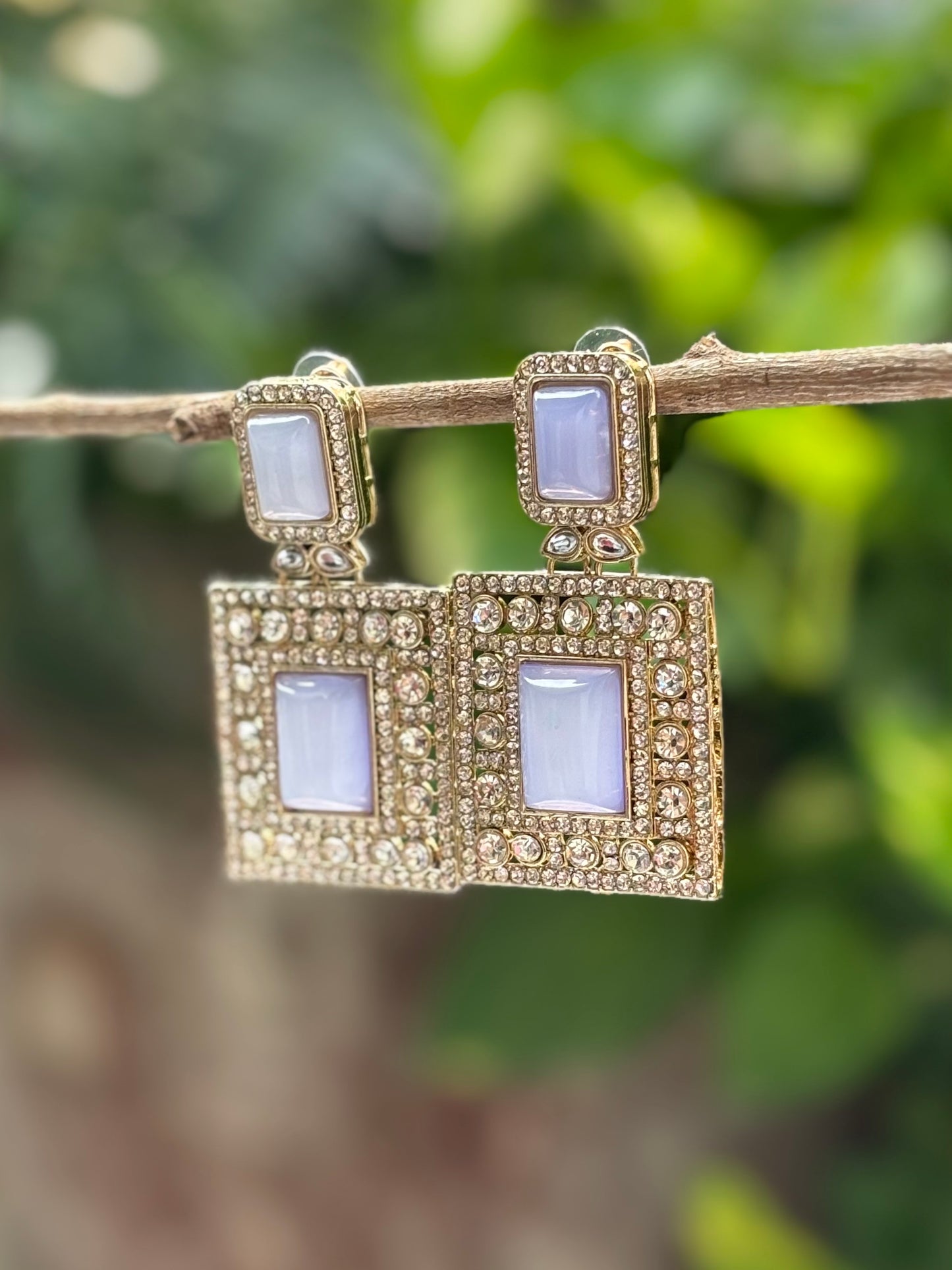 Lavender Advika Earings