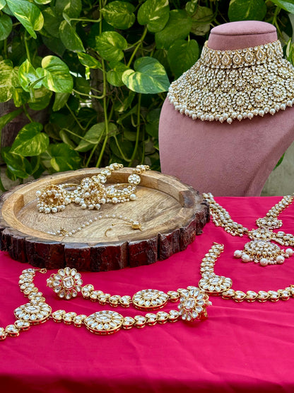 Ivory Naira Kundan Bridal Jewellery Set