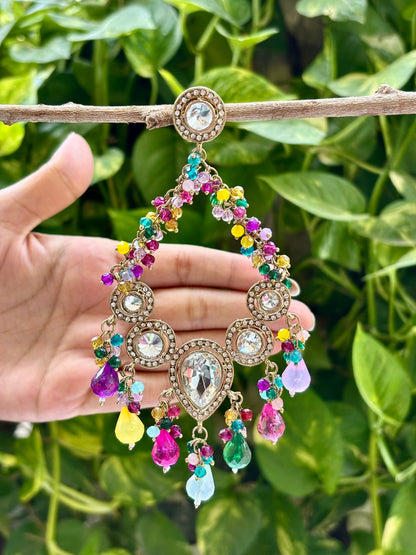 Kundan Multi Aria Danglers