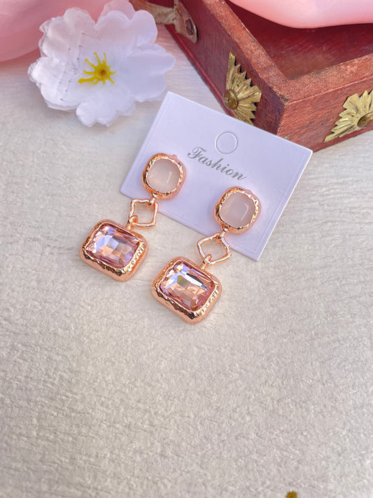 Pink Div Earrings