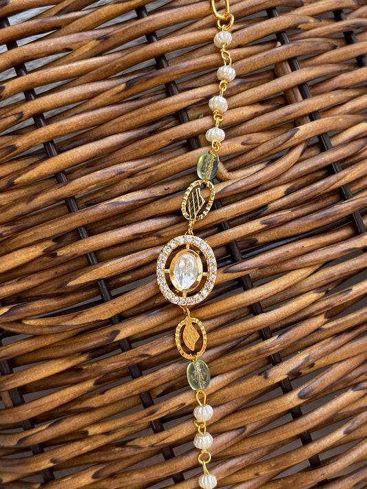 Mint Manali Kundan Bracelet