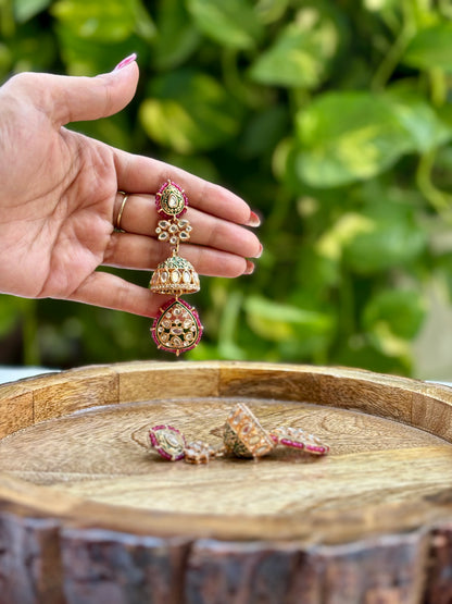 Multi Avni Kundan Jewellery Set