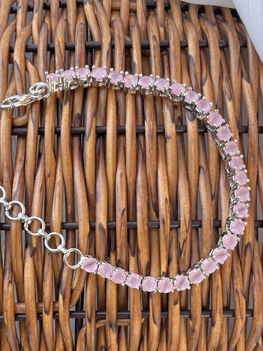 Pink Vani Zirconia Bracelet