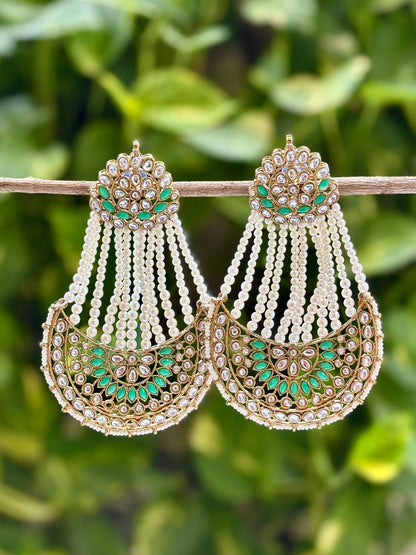 Antique Green Maya Danglers