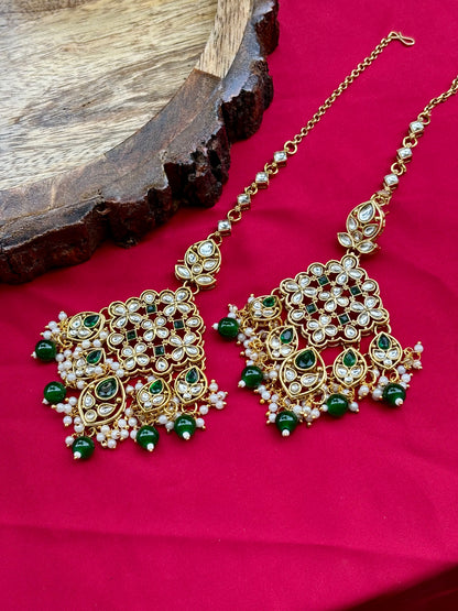 Green Amly Kundan Bridal Jewellery Set