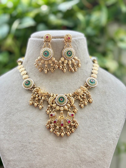 Multicolour Ambha Heritage Jewellery Set