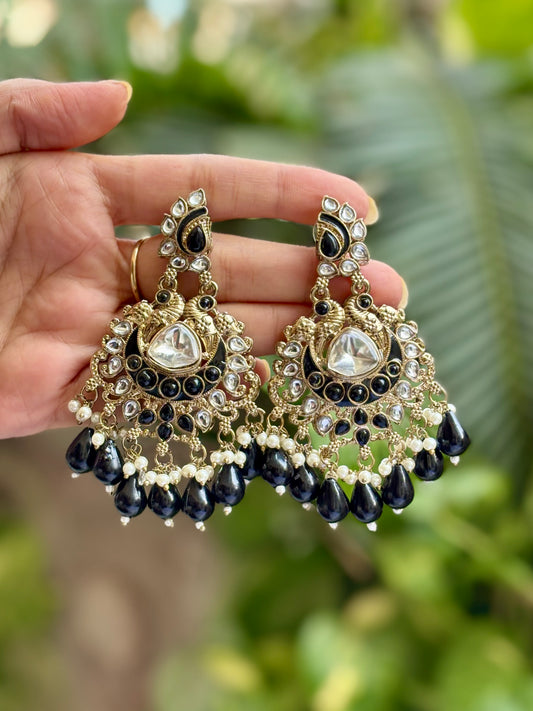 Antique Black Preet Danglers