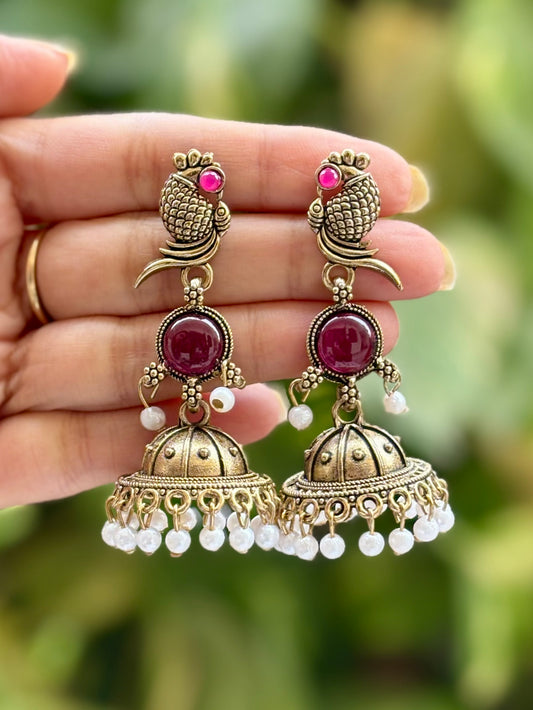Antique Rani Sakshi Jhumki