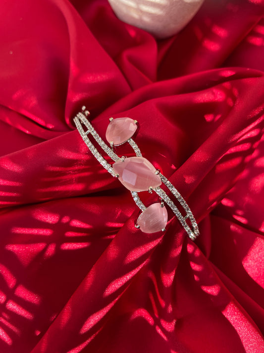 Pink Oliv Zirconia Bracelet
