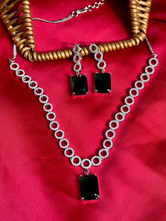 Emerald Mera Zirconia Jewellery Set